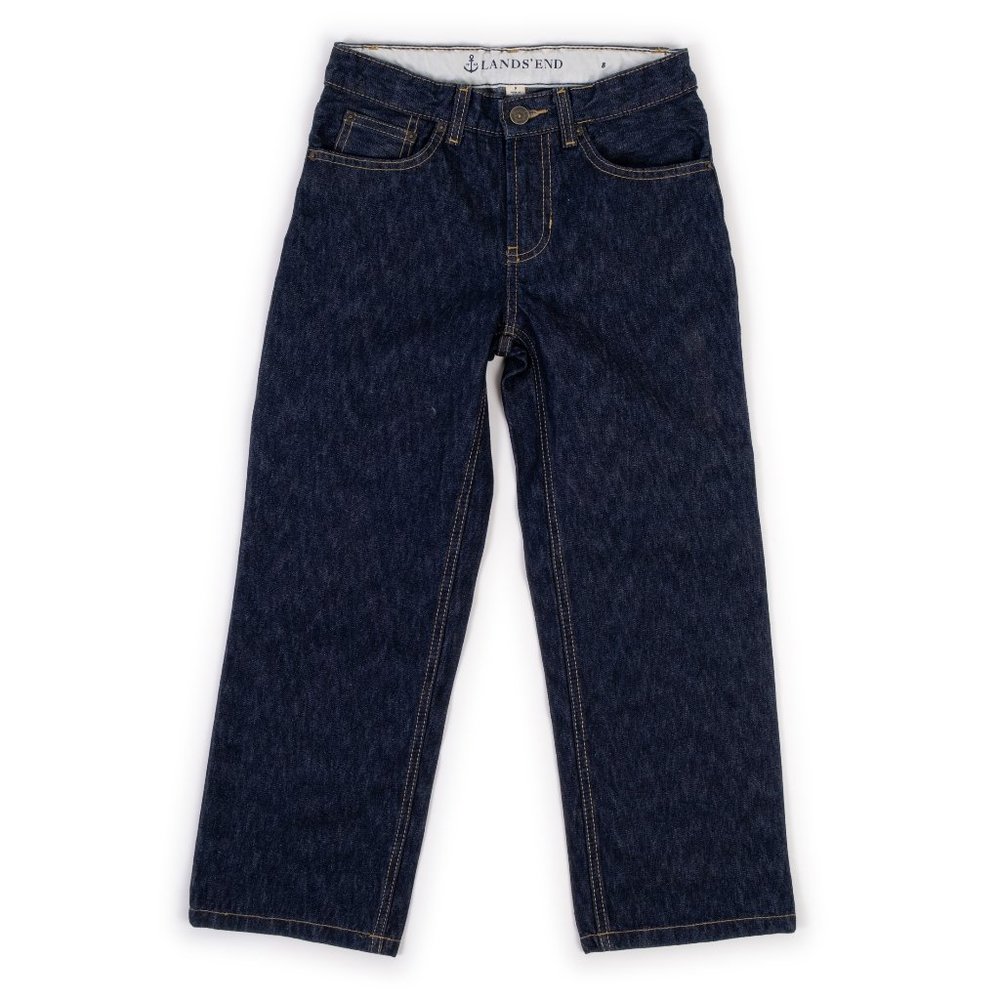 LAND'S END straight leg jeans size 8